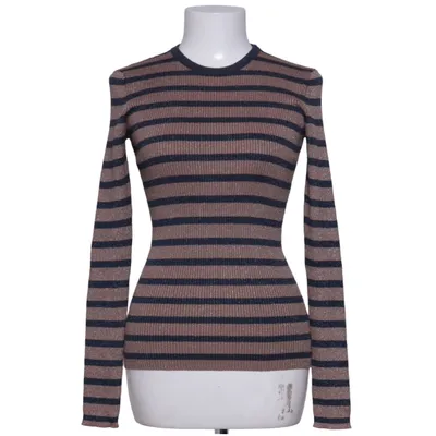 Long sleeve T-shirt (Brown, Blue) from Magasin Cotton, Metallic fiber