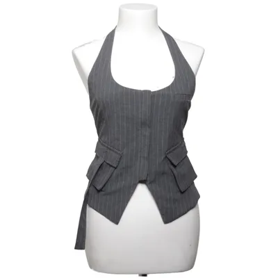 Halternecktopp (Grå) från Zara Elastan, Polyester, Viskos