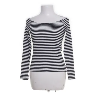 Långärmad t-shirt (Svart, Vit) från H&M Basic Bomull, Elastan