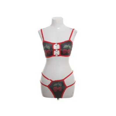 Underwear set (Rock, skull, emo, goth, leather, heart) Elastane, Polyester