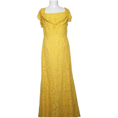Långklänning (Gul) från By Malina Collection Polyester, Silke