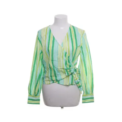 Wrap blouse (Green, Multicolored) from Zara Cotton
