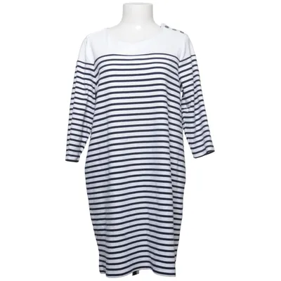 Dress (White, Blue) from M&S Collection Cotton, Elastane