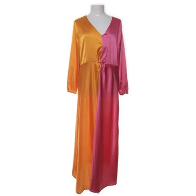 Maxi jurk (Meerkleurig, Oranje, Roze) van Monki Polyester, Elastaan
