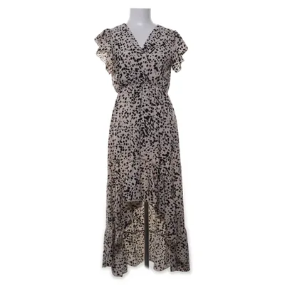 Maxikjole (Beige, Sort) fra Voyelles Polyester