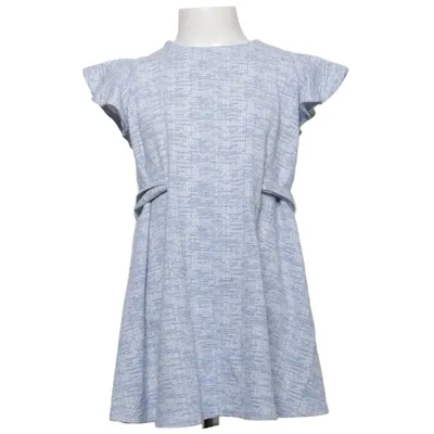 Klänning (Blå, Vit) från Zara Girls Collection Bomull, Elastan, Polyester, Viskos