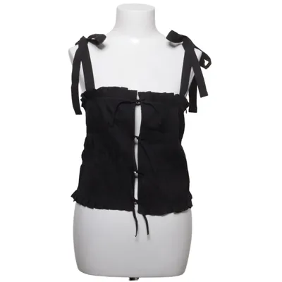 Crop top (Zwart) van Zara Katoen