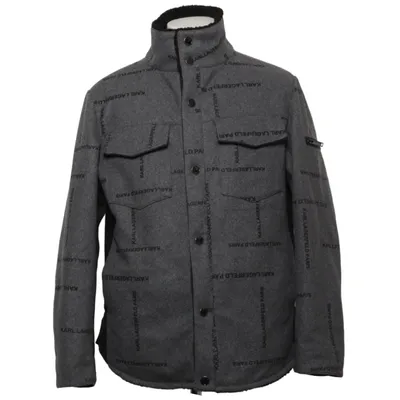 Vinterjacka (Grå, Svart) från Karl Lagerfeld Nylon, Polyester, Viskos, Ull