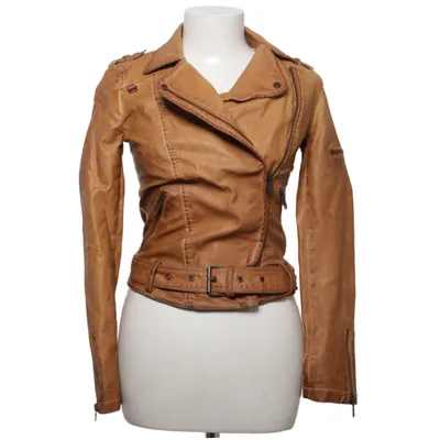 Bikerjacke (Braun) von Zara Trafaluc Collection Baumwolle, Polyester, Polyurethan