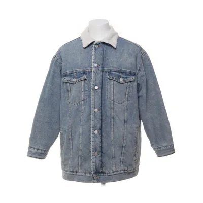 Lined denim jacket (Blue) from &Denim by H&M Cotton, Polyester, Faux fur