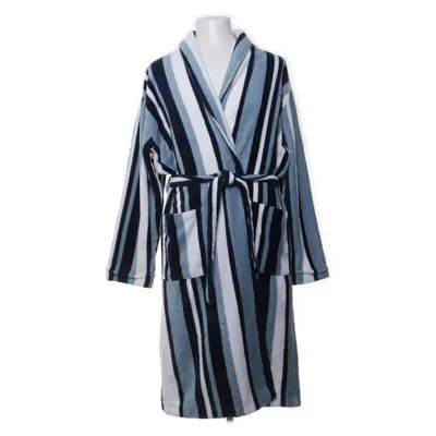 Badjas (Blauw, Wit)