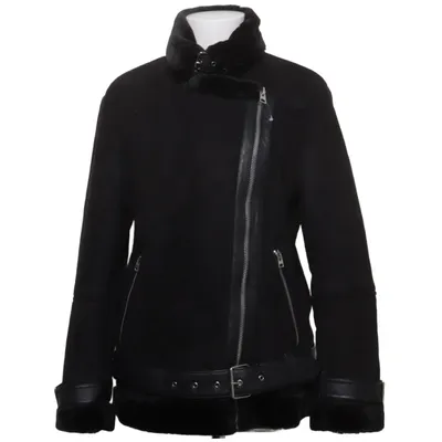 Shearlingjacka (Svart) från Topshop Polyester, Polyuretan, Viskos