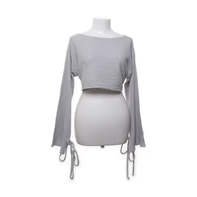 Crop top (Grå) från Fashion Nova Bomull, Elastan, Polyester