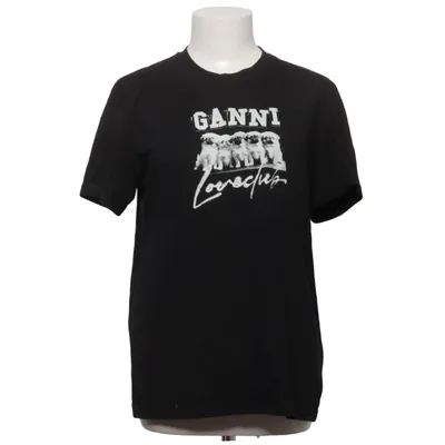 T-shirt (Schwarz) von Ganni Bio-Baumwolle