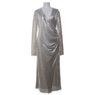 Evening gown (Silver) from H&M Polyester, Elastane