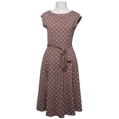 Kjole (Brun, Hvid) fra Wallis Elastan, Polyester