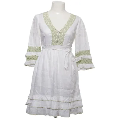 Robe (Blanc, Vert) de Valerie Lin