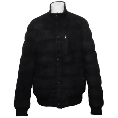 Læderjakke (Black Panel Padded Suede Down Jacket) fra King x Jofama Læder