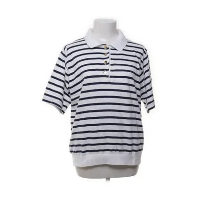 Pikétröja (Vit, Blå) från Spader Dam Bomull