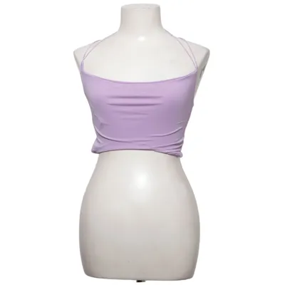 Crop top (Purple) from Tiger Mist Elastane, Polyester