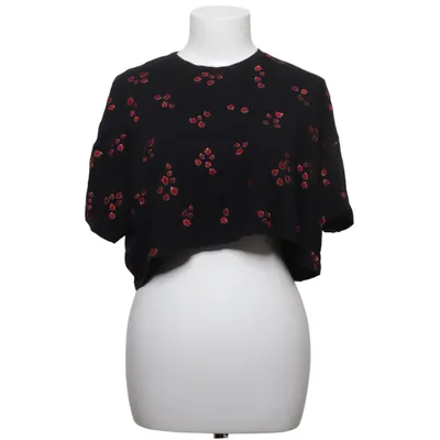 Crop top (Svart, Röd) från The Kooples Bomull, Metallfiber, Modal, Viskos