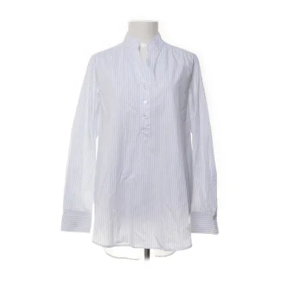 Blouse (White, Blue) from Carin Wester Cotton