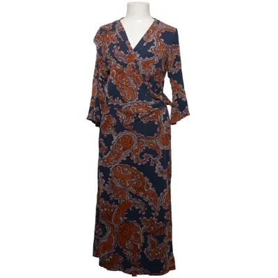 Wrap dress (Blue, Brown, Multicolored) from Indiska Elastane, Viscose