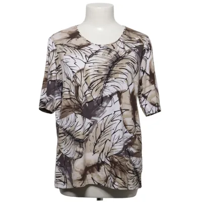 Top (Weiß, Braun, Mehrfarbig) von Lebek Collection Elasthan, Viskose