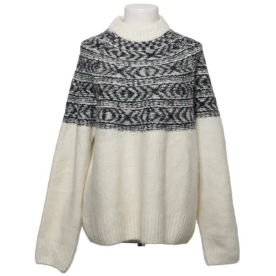 Strickpullover (Weiß, Mehrfarbig) von H&M Polyester, Wolle, Alpakawolle, Elasthan