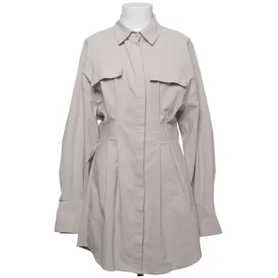 Shirt dress (Beige) from Gina Tricot Cotton, Elastane, Polyester