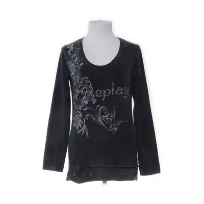 Långärmad t-shirt (Grå) från Replay Bomull, Elastan