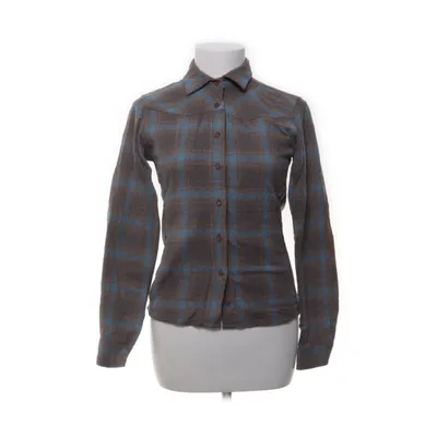 Flannel shirt (Brown, Blue) from Lundhags Polyester, Wool