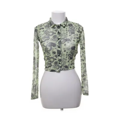 Crop top (Groen, Zwart) van Cropp Elastaan, Polyester