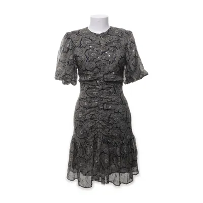 Jurk (Blauw, Goud) van Les Coyotes de Paris Zijde, Viscose