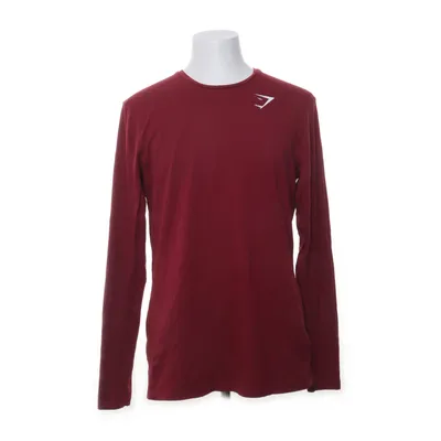 Lange mouwen shirt (Rood) van Gymshark Katoen, Elastaan