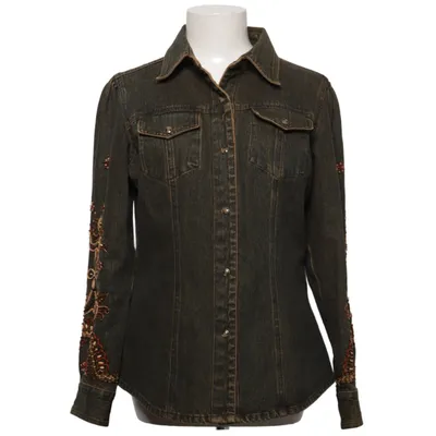 Denim shirt (Gray, Multicolored) from Attitude Cotton