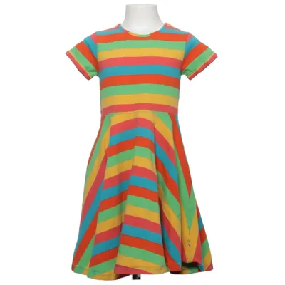 Jurk (Blauw, Groen, Rood, Meerkleurig) van Frugi Elastaan, Organisch katoen
