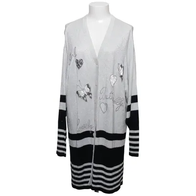 Cardigan (Wit, Zwart) van Plus Plus Metallvezel, Polyamide, Viscose