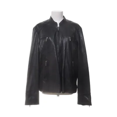 Läderjacka (Svart) från Saki Bomull, Polyester, Skinn
