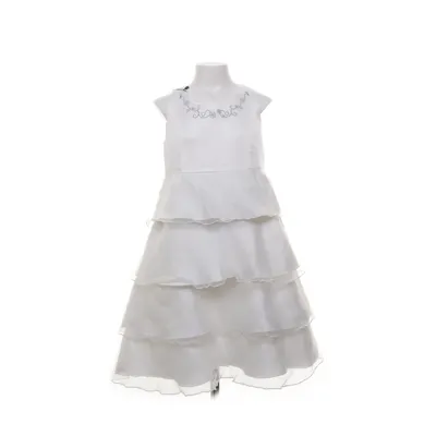 Bloemenmeisjes jurk (Wit) van Name It Polyester