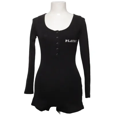 Jumpsuit (Black) from Playboy x Missguided Cotton, Elastane, Polyester