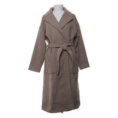 Frakke (Beige) fra MSCH Copenhagen Polyester, Uld