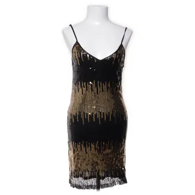 Dress (Black, Gold) from Maner Polyester