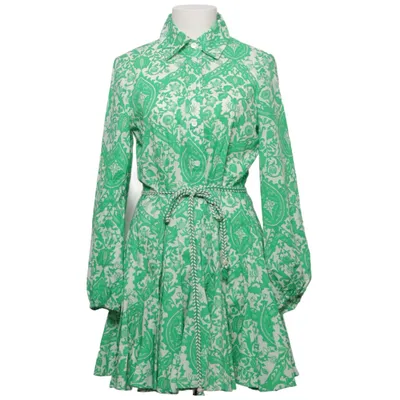 Blousejurk (Groen, Wit) van Zara Katoen