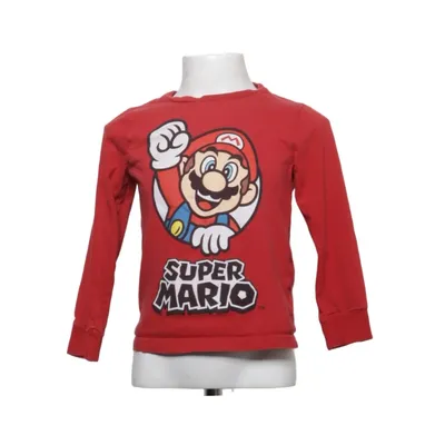 T-shirt à manches longues (Rouge, Multicolore) de Super Mario Coton