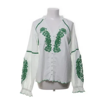 Blouse (White, Green) from Y.A.S Organic cotton