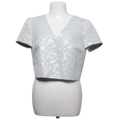 Topp (Grå, Guldfärgad) från Miss Selfridge Bomull, Metallfiber, Polyester