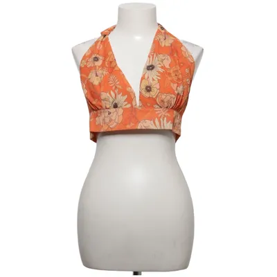 Halterneck top (Orange, Beige) fra Miss Cix