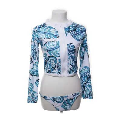 Tankini (Wit, Blauw) Polyamide, Elastaan