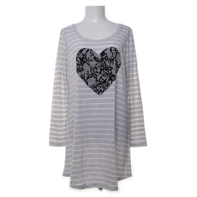 Nattlinne (Grå, Vit) från Victoria's Secret Bomull, Polyester